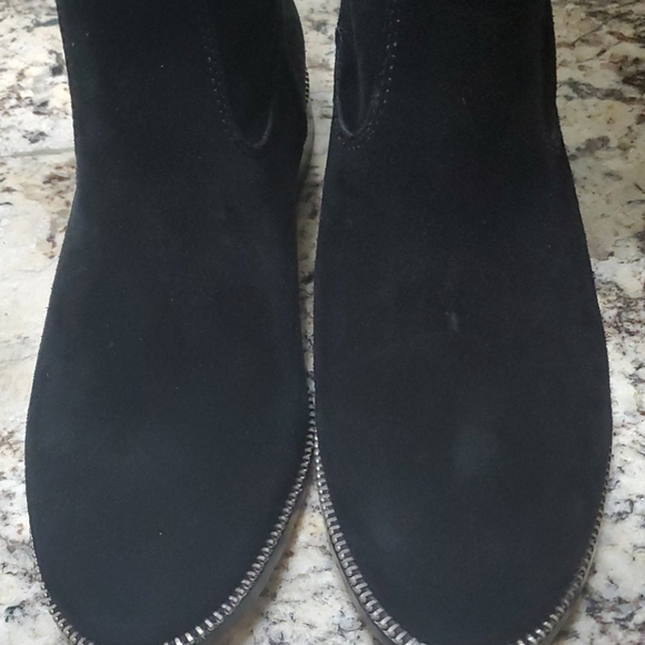 Michael Kors Black Suede Bayview Riding Boot Knee High Sz 7 - Picture 16 of 16